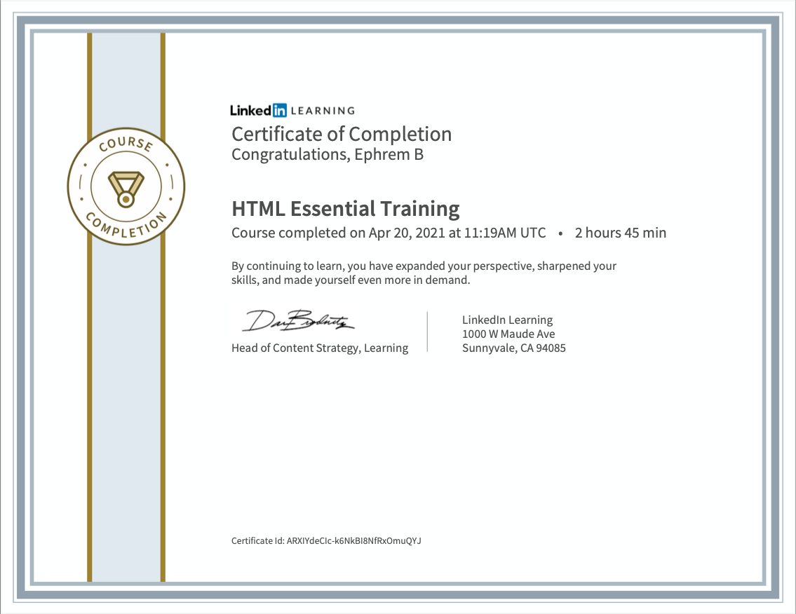 HTML Essential Training